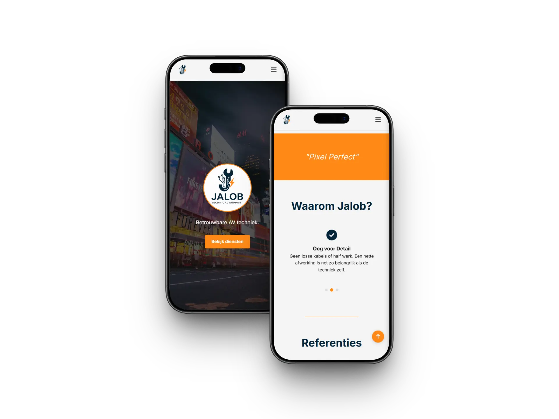 Jalob website op iPhone